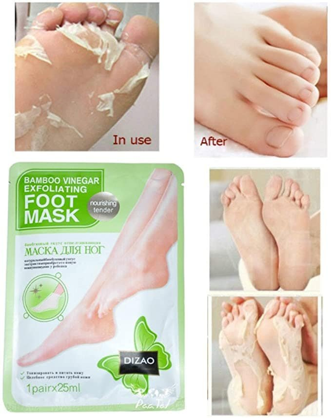 Bamboo Vinegar Exfoliating Foot Mask Nourishing Tender Foot Mask