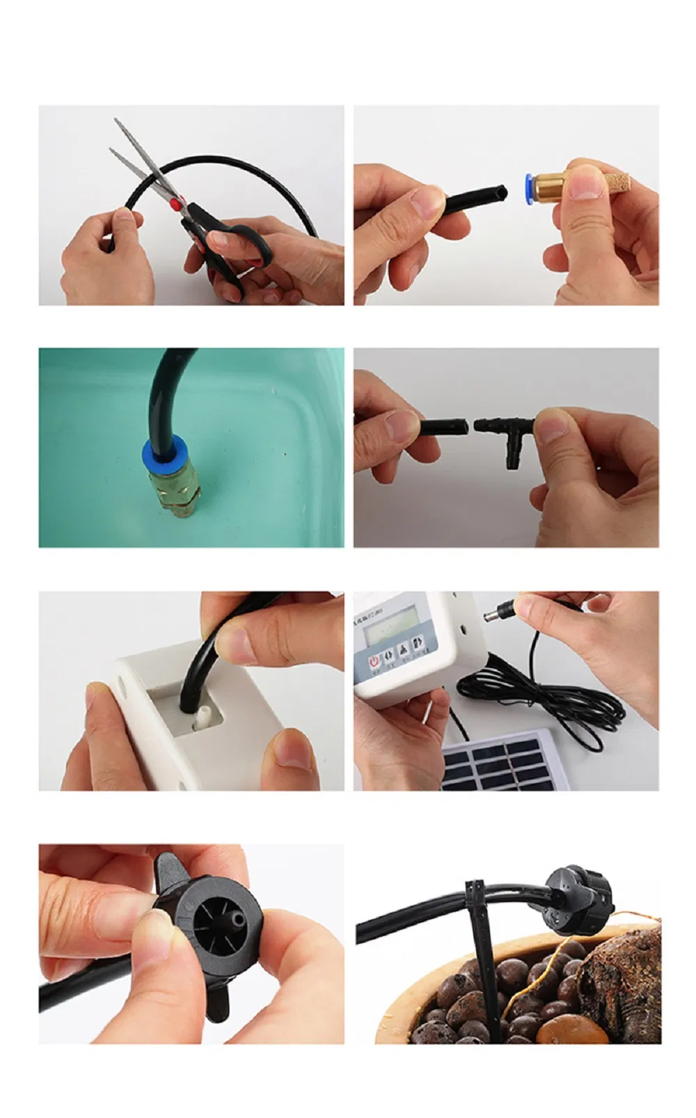 Smart Solar Energy Automatic Watering Timer Garden Drip Irrigation Device Controller Wyz17734