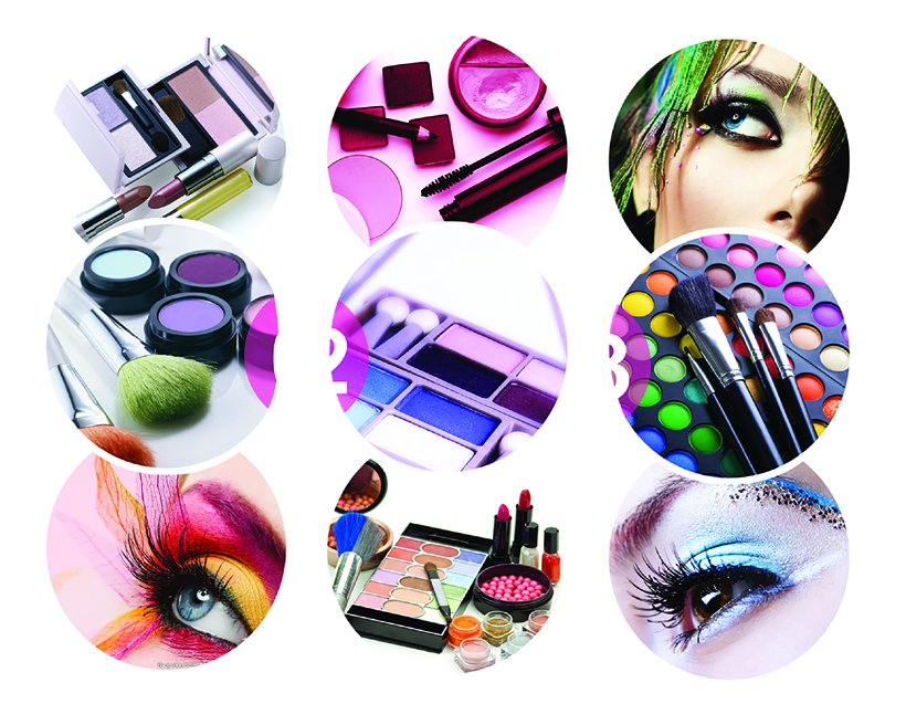 Unique Shape 1 Color Plastic Eye Shadow Palette Case Compact Box Cosmetic Packaging Y126-3