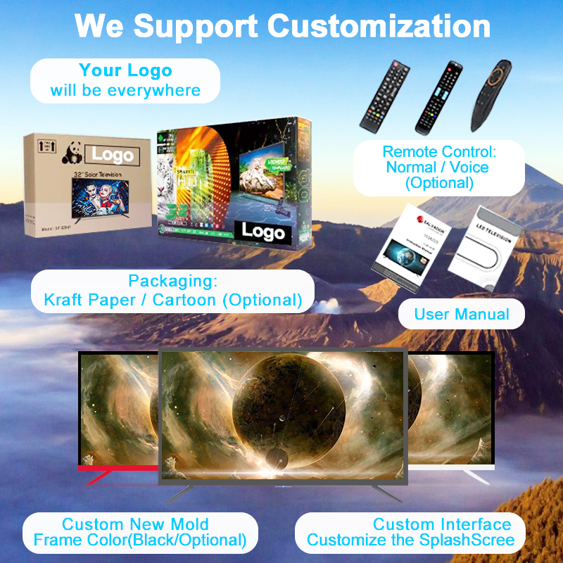 Телевизор Smart TV 43-80 дюймов 4K QLED Android безрамочный MiniLED