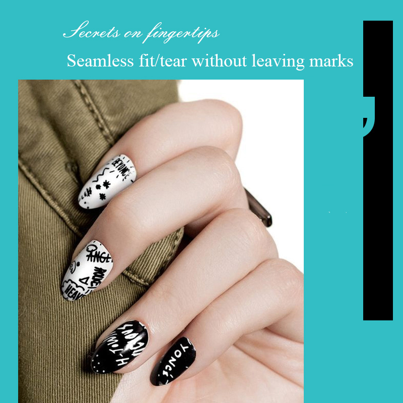 Factory Price Double-Sided Adhesive Nail Transparent Invisible Jelly Glue Stickers