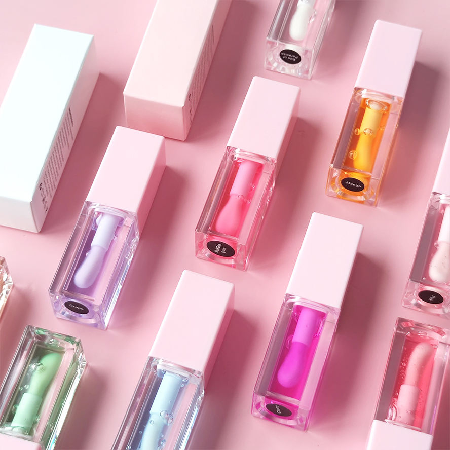 Custom Logo Moisturizing Clear Private Label Plumping Colour Changing Lip Oil