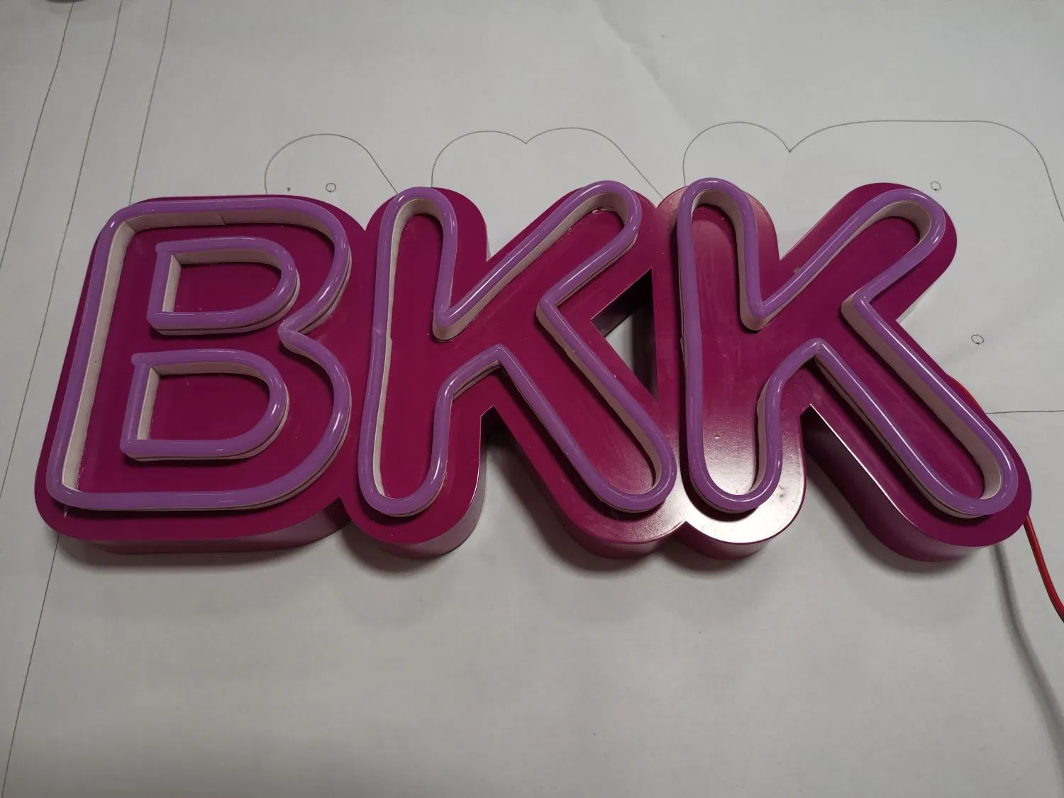 LED Neon Flex Sign Neon LED Sign Fluorescent Board on Shops