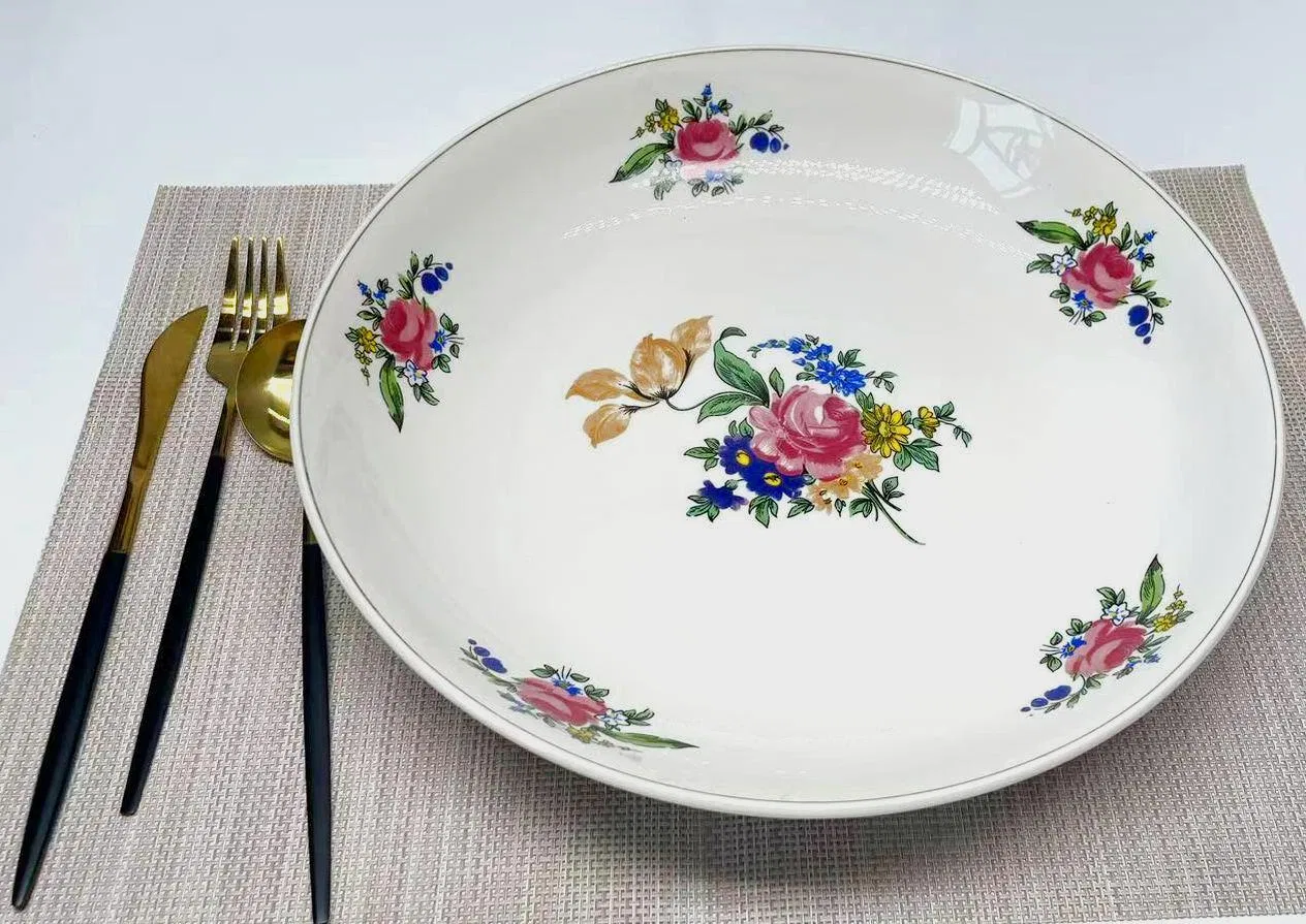 Rice Pasta Fuirt Plate Size 6"-12" Decal Porcelain Ceramic Tableware