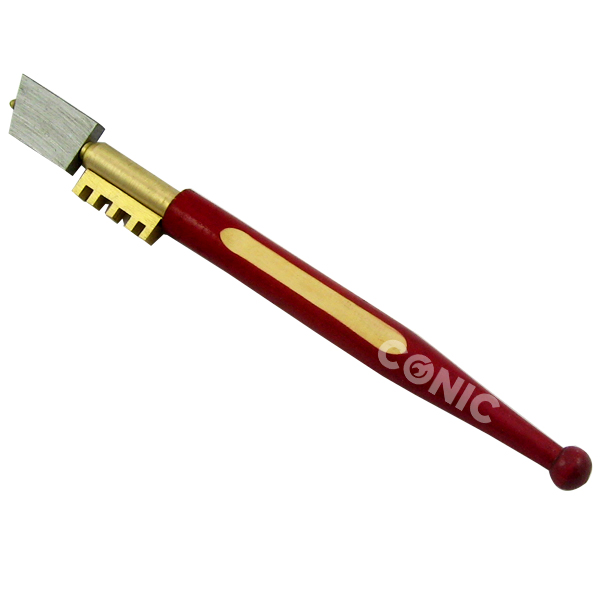 Oil Feed Glass Cutter with Wooden Handle