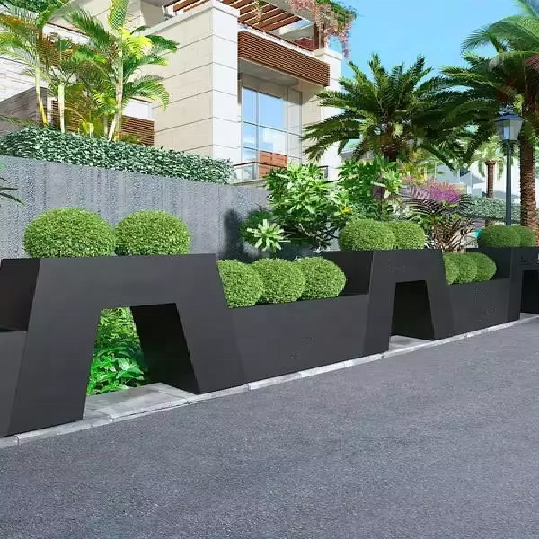 Горшок цветочный комбинированный для комнатных растений настольный