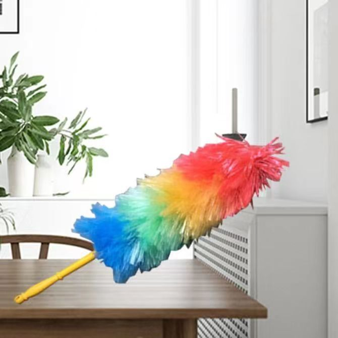Cleaning Duster Retractable Bendable Duster Feather Home Duster