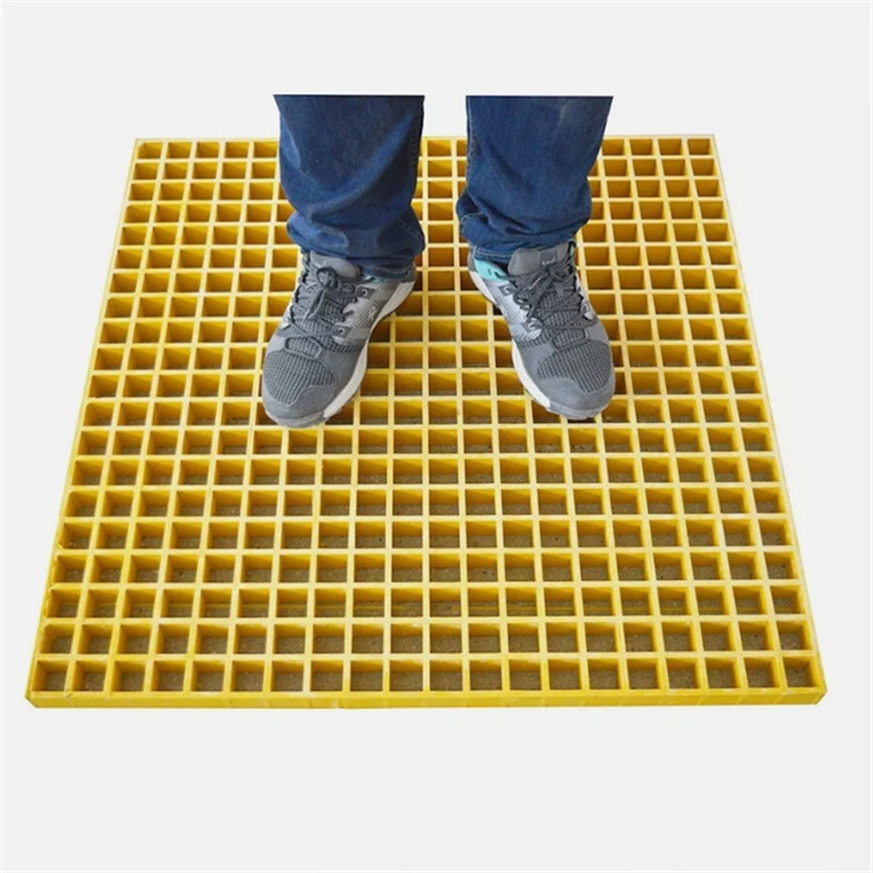 Fiberglass FRP Prof Trench Drain Grating Plate Fiberglass Grating