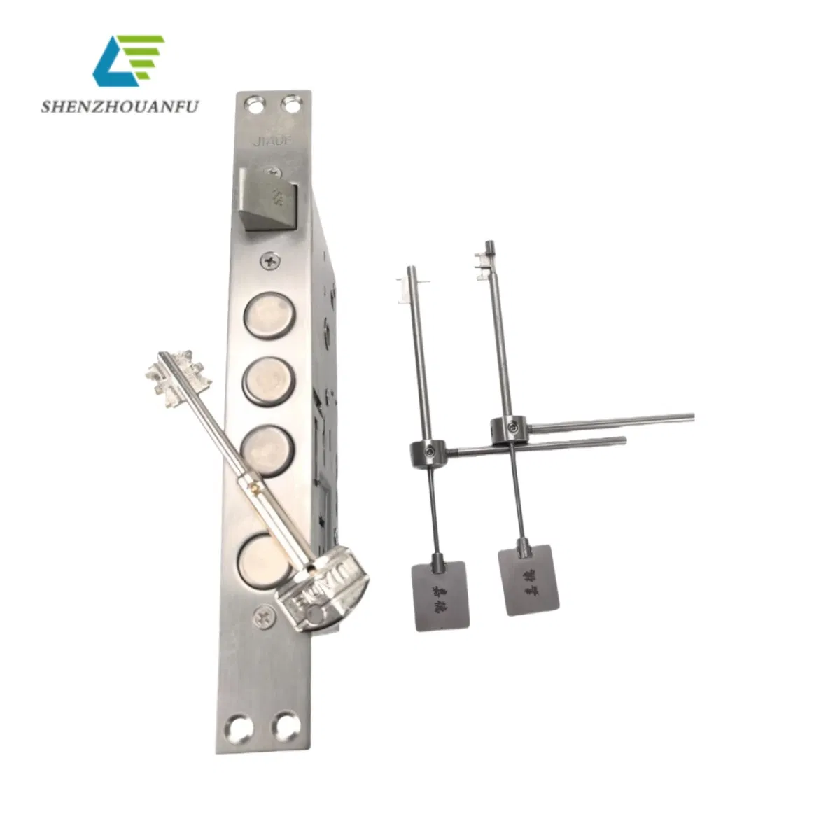 Jiade Lock Flagpole Tool Left Right Set Anti-Break Professional Safe Locksmith Tool One-Piece Steel