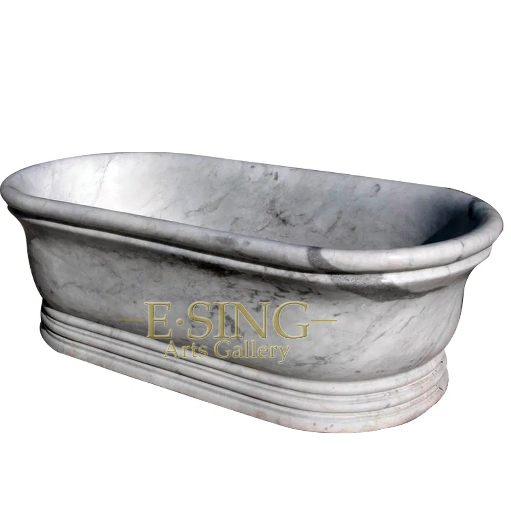 Белая мраморная ванна для замачивания