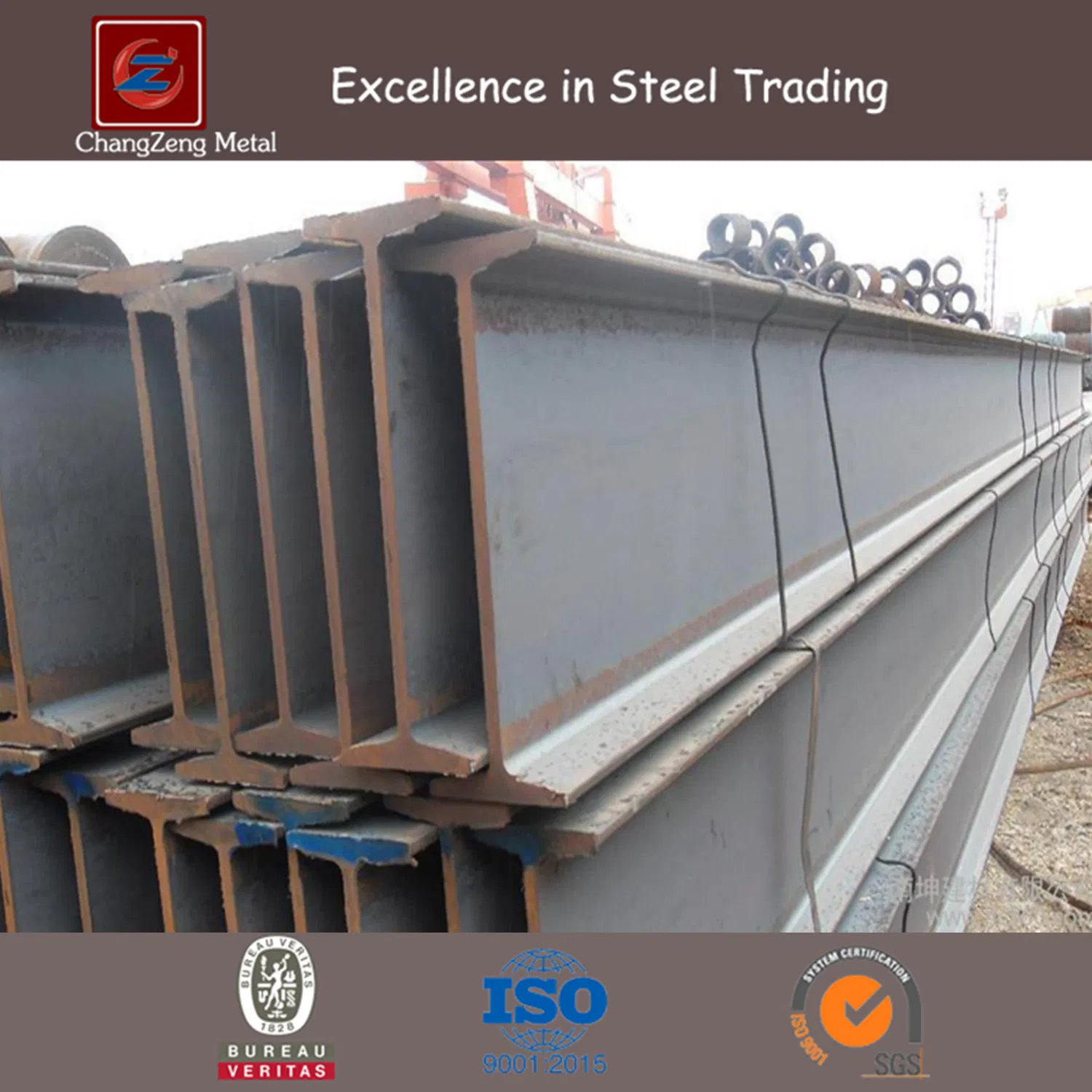 Hot Rolled Ss400 Carbon Steel H Beam for Construction (CZ-H15)