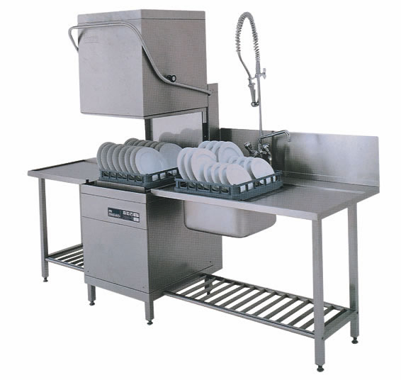 Commercial Single-Cylinder Dual-Spray Tunnel-Type Dishwasher (HIGHT-C100)