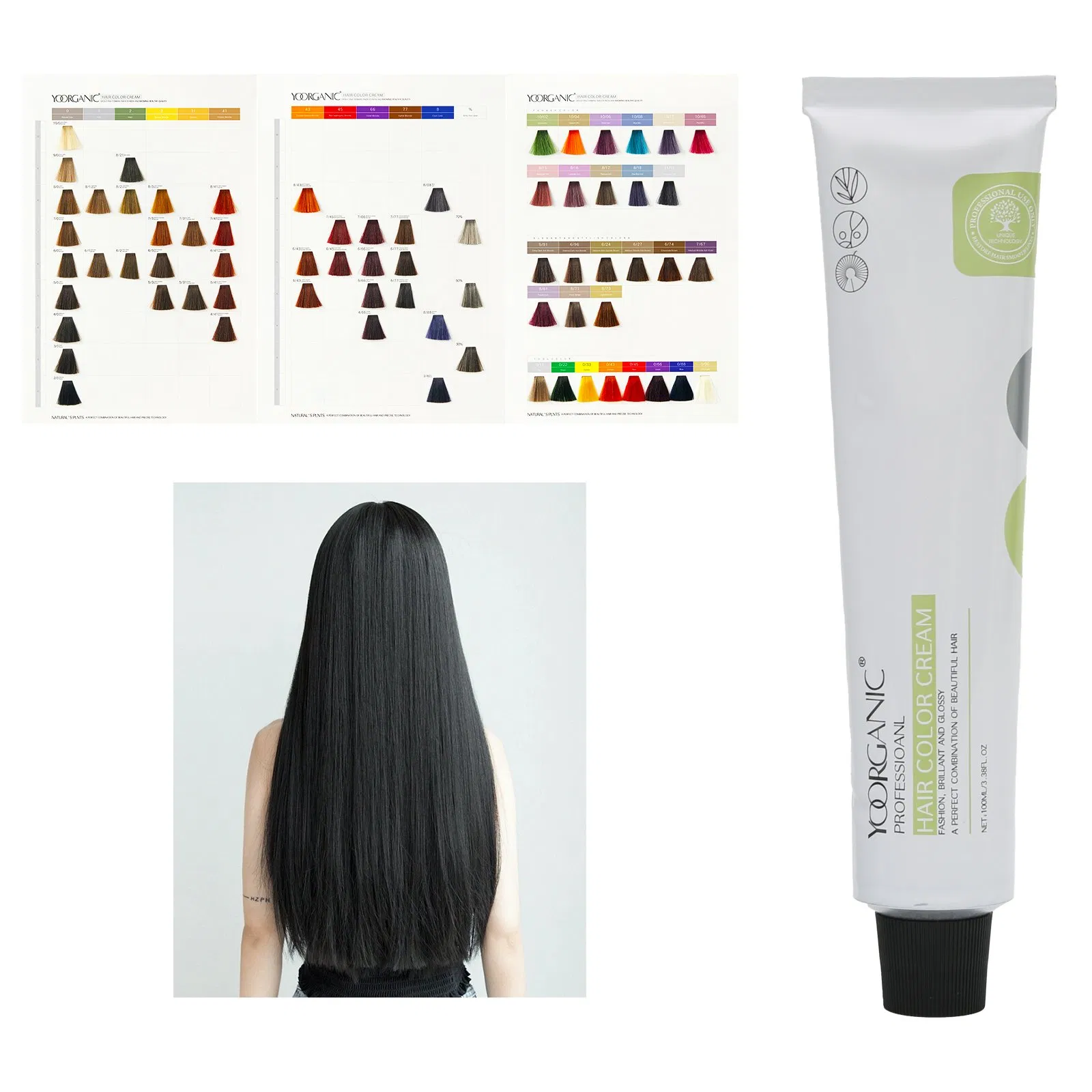 Professional Factory Hair Color Dye Cream 74 Colors Free Samples Ready Stock 100ml