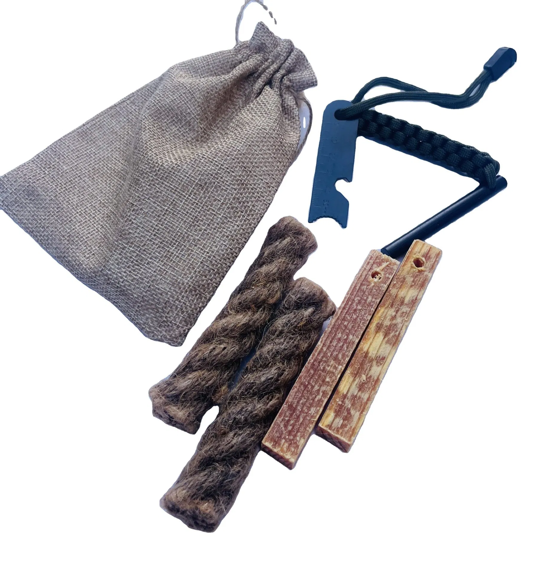 Emergency Magnesium Waterproof Flint Rod Survival Kit Outdoor Camping Hiking Gear Fire Starter Set