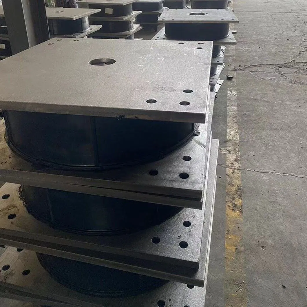 Aohong 350mm 400mm Load Distribution Customizable Bridge Bearing Middle Steel Plate Seismic Neoprene