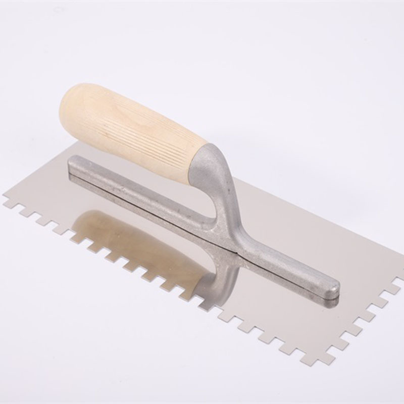 Construction Tools Floor Scraper Wood Handle Carbon Steell Blade Plastering Trowel
