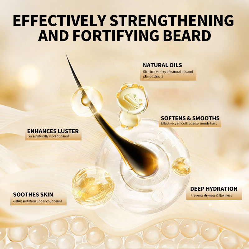 30ml Beard Oil Private Label Original Argan Oil Strengthening Beard Root Grooming Serum Oil for Men