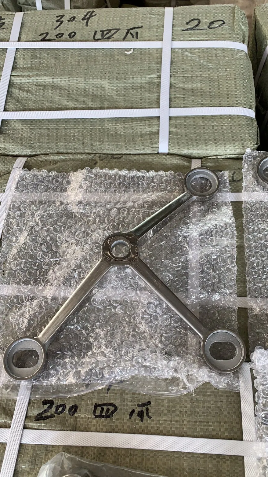 4 Pointers Spider Clamp with Accessories Stainless Steel Curtain Wall Spider Glass Fittings