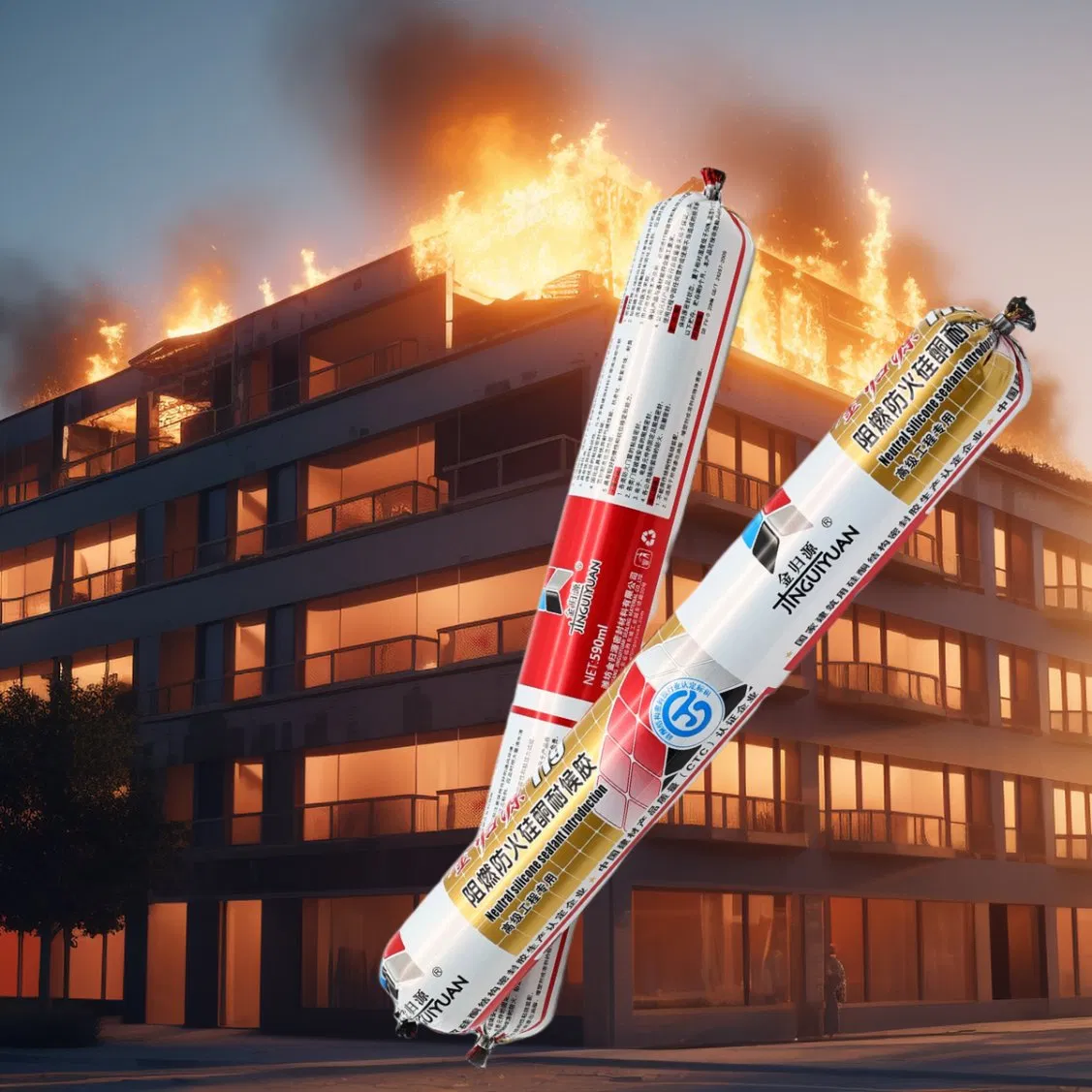 Sellador De Silicona Ignifugo PARA Juntas Cortafuego Y Proteccion Contra Altas Temperaturas