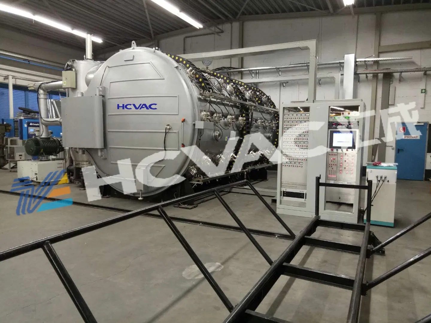 Hcvac Large Stainless Steel Sheet Pipe PVD Coating Machine