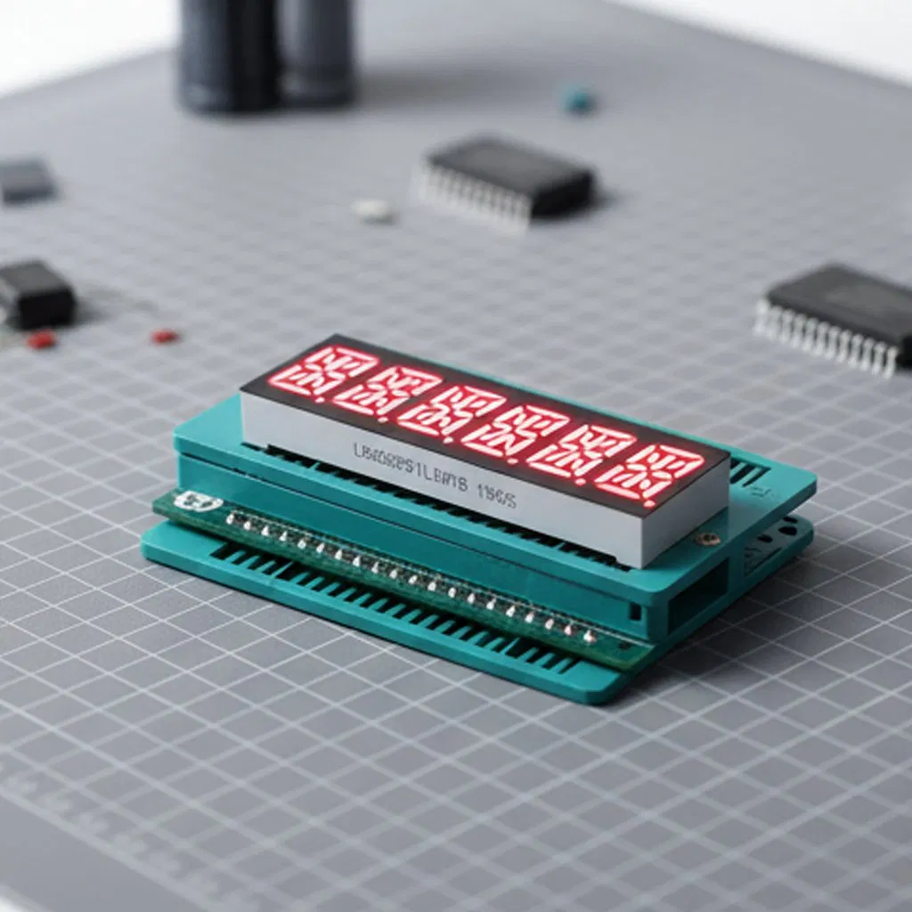Blue 10mm 6 Digit 14 Segment Alphanumeric LED Display for Taximeter