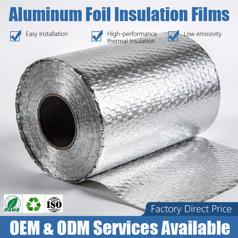 Construction Grade Aluminum Foil Insulation Films Waterproof Factory Direct Supply