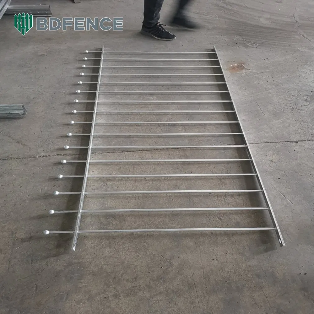 Metal Tubular Temporary WPC Vinyl PVC Composite Post Garden Steel Fence Zinc