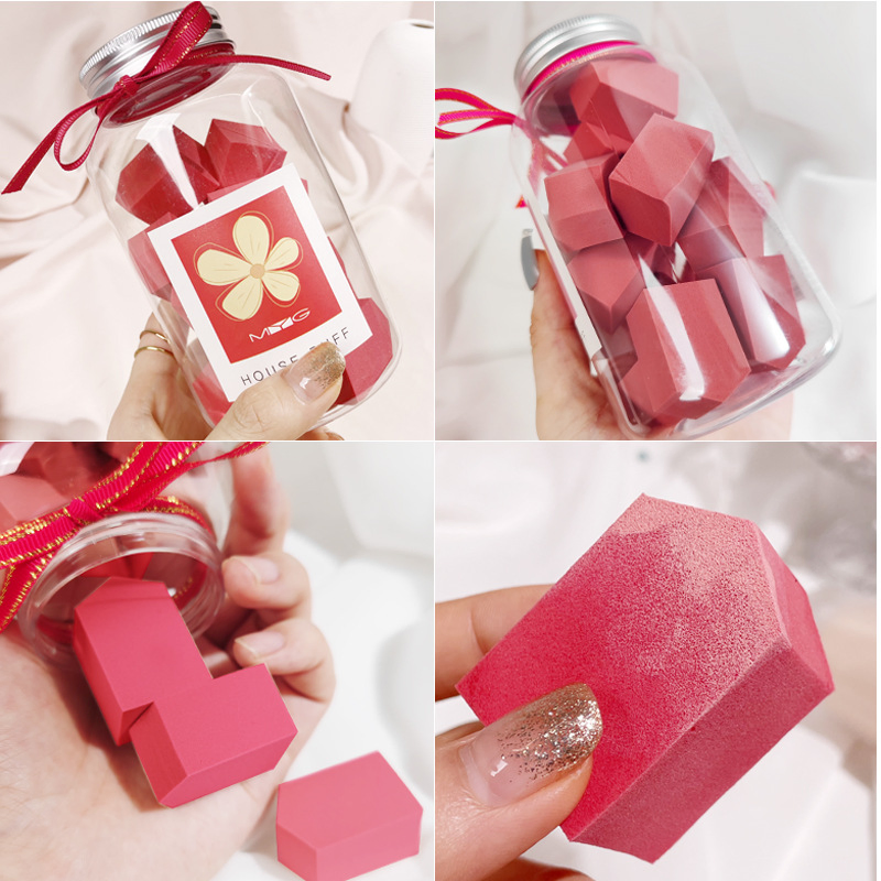 Wholesale 12PCS One Bottle Powder Puff Egg Sponge Cosmetic Puff Make up Foundation Makeup Sponge
