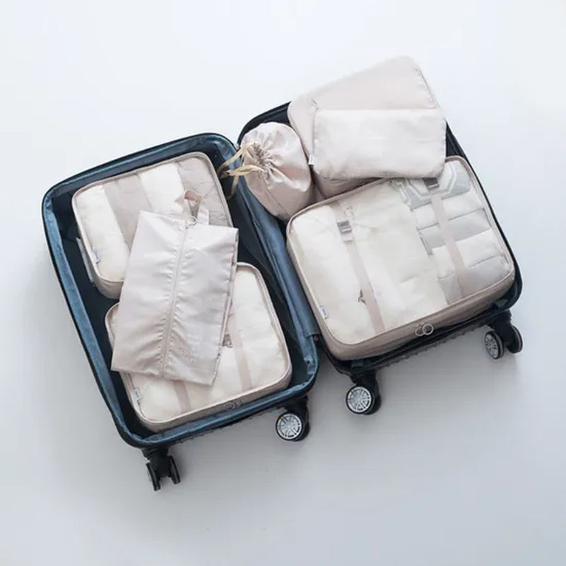 Foldable Wearable Luggage Suitcase Storage Organizer Packing Pouch Large Capacity Waterproof Fabric Tg008_12
