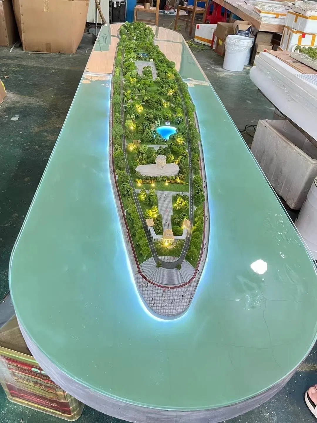 Heng Hui 3D Terrain Sand Table Model - Versatile ABS and Acrylic