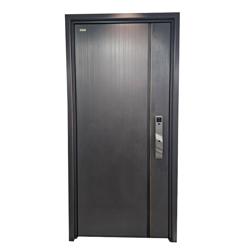 Metal Window Aluminum Alloy Single-Door Entrance Door for Villas