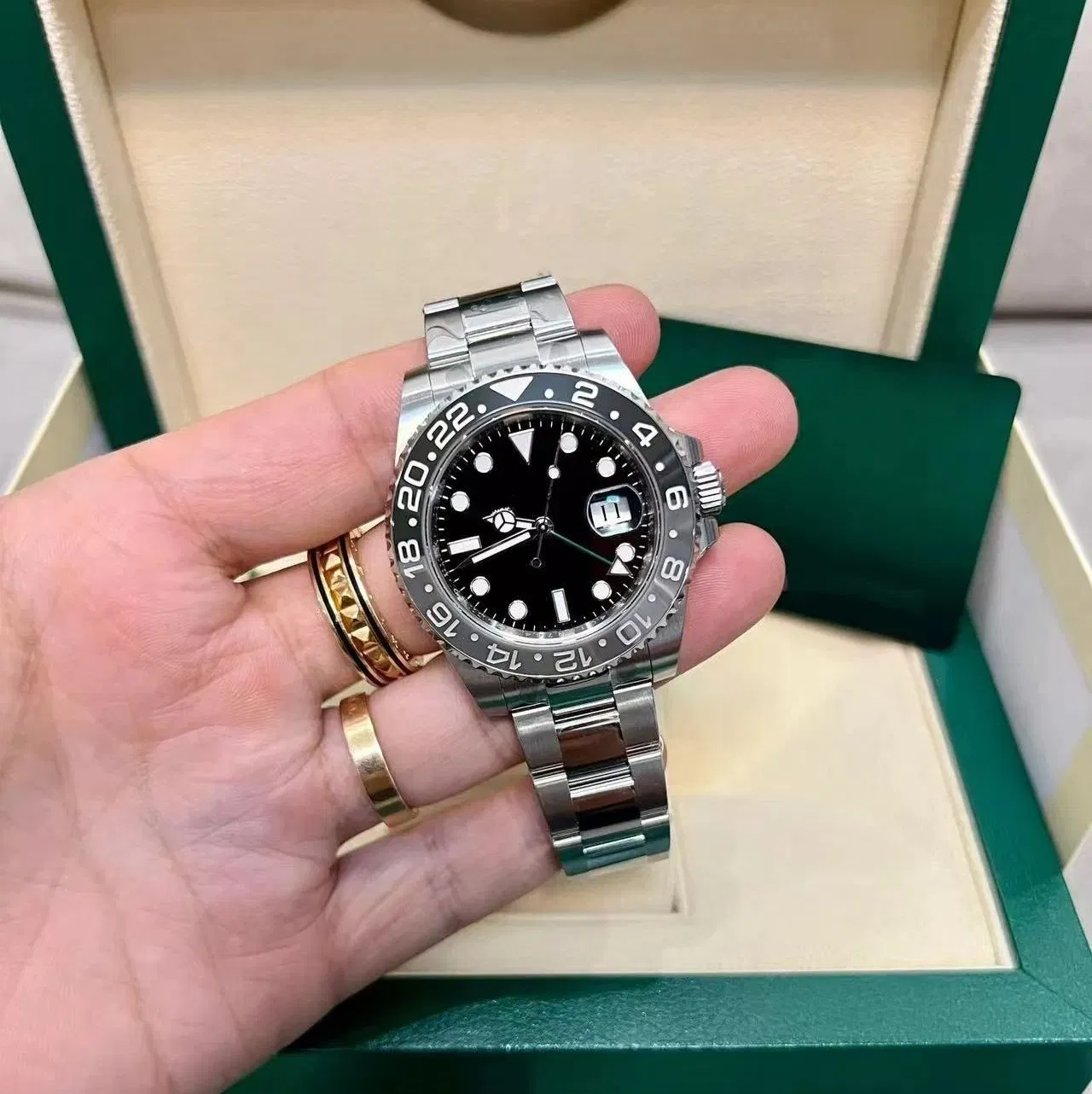 Vsf Super Clone Grey Gmt3285 Dandong Automatic Movement Men's Watch