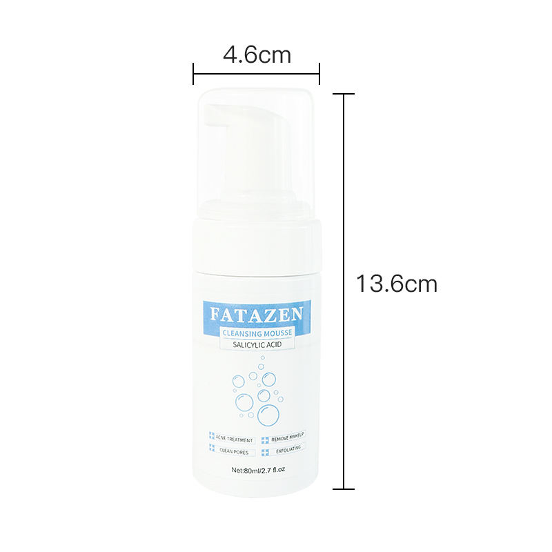 Private Label Organic Vegan Dense Face Wash Foam Moisturizing Acne Blemish Control Refreshing Oil Control Clean Pores Whitening