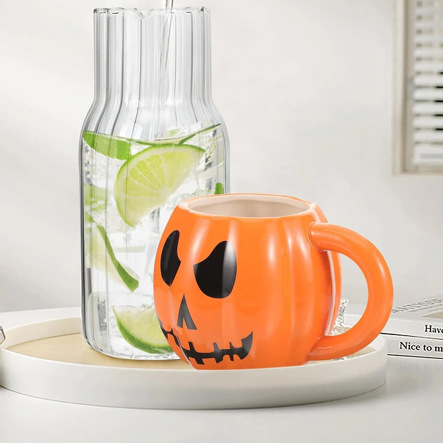 Halloween Decor Pumpkin Ceramic Coffee Mug