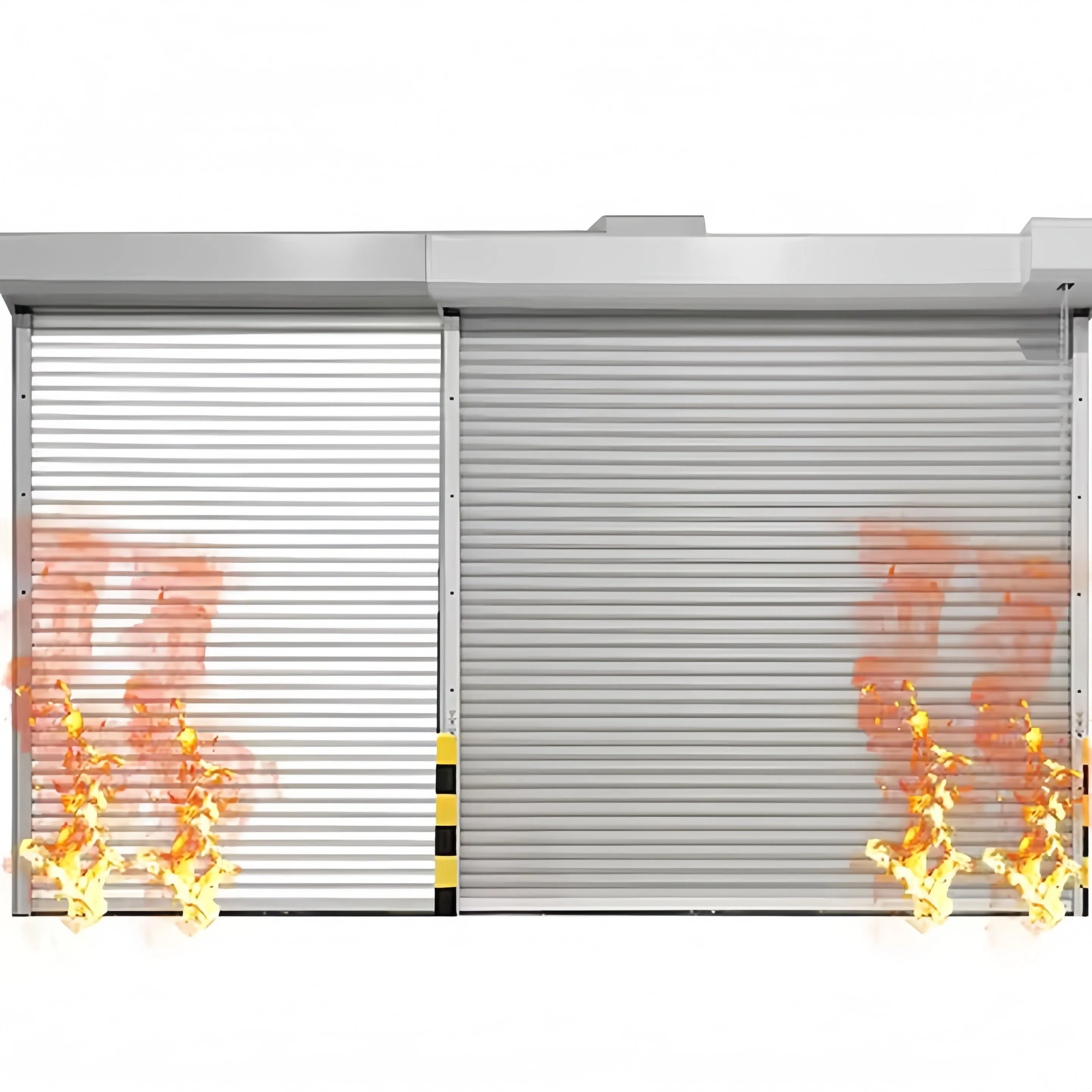 Automatic Motorized Galvanized Steel Fireproof Rolling Fire Rated Resistance Roller Shutter Rolling Shutter Door