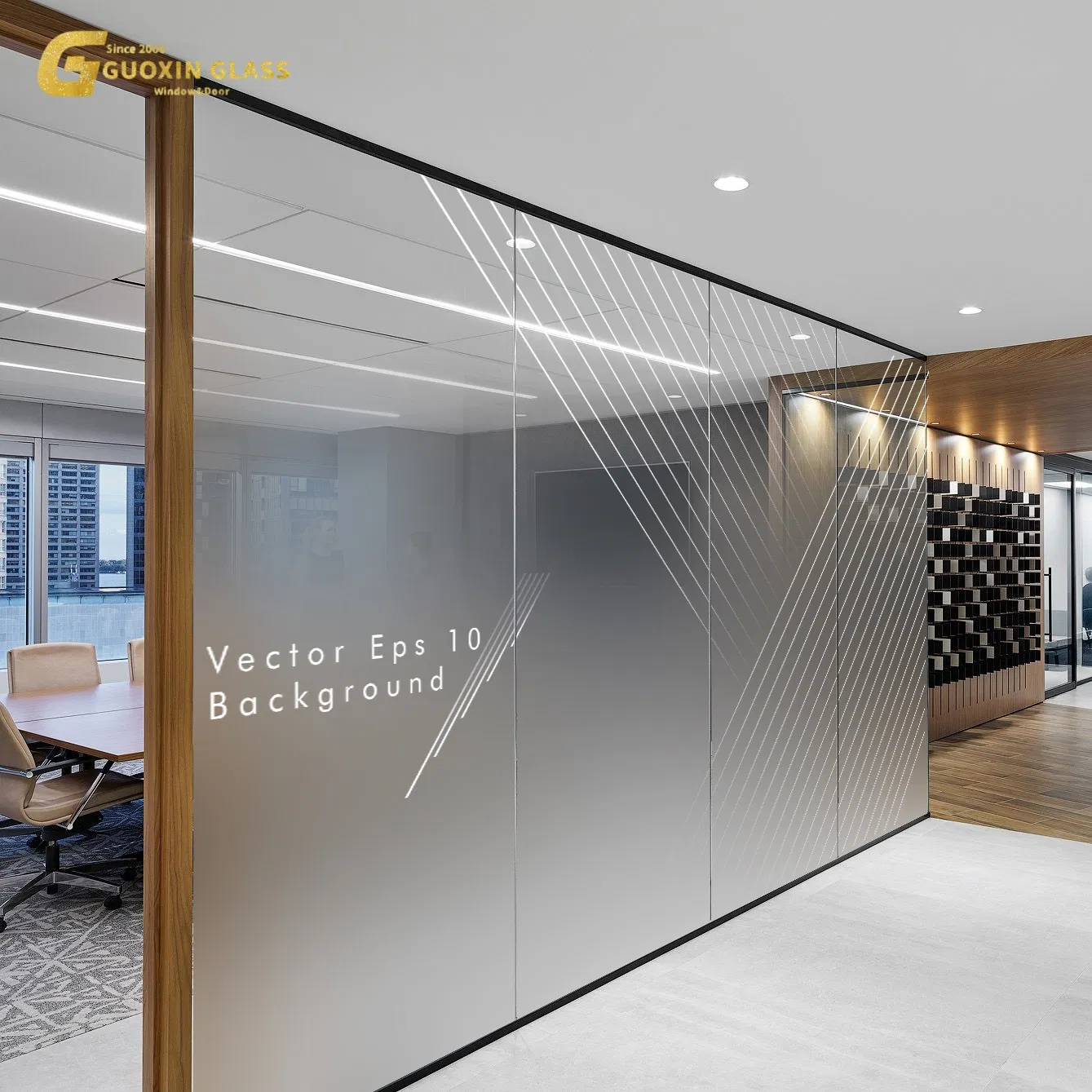 Customized Frosted Glass Panels for Windows - Guoxin 1220X1830 mm