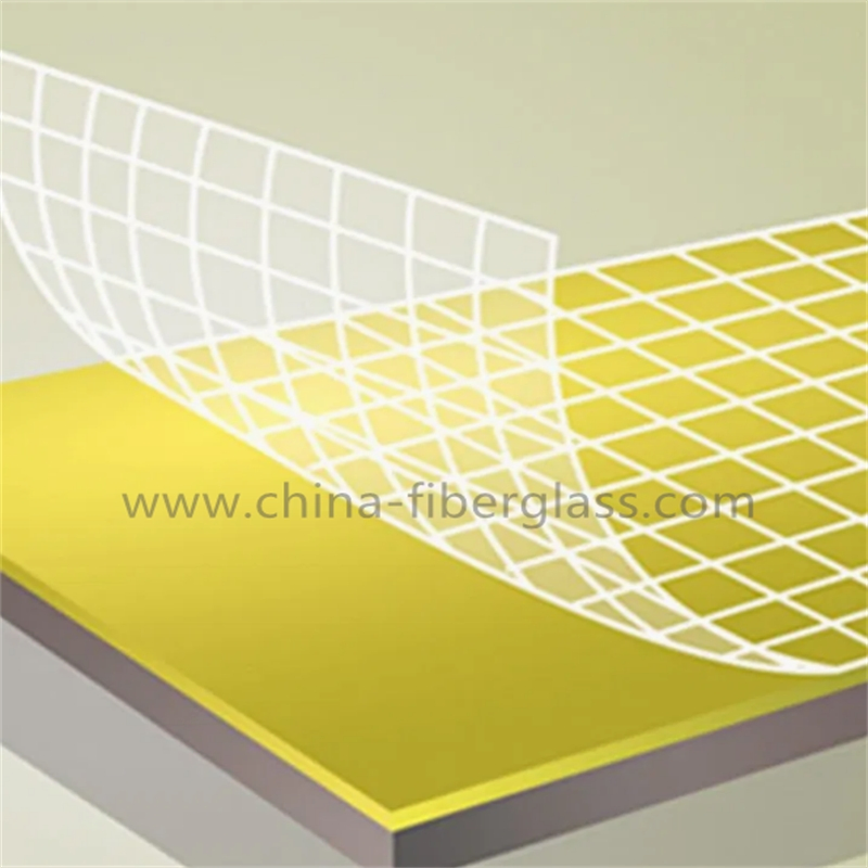 Fiberglass Tissue with Mesh/Scrim for Flexible PVC Sheet Vinyl Flooring