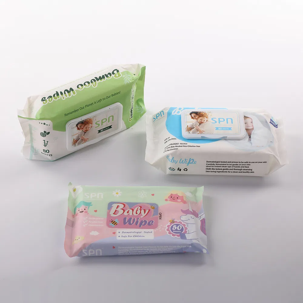 Soft and Gentle Biodegradable Wipes Professional Manufacturer of Baby Wet Wipes, Factory Direct Supply of Baby Cleaning Products.