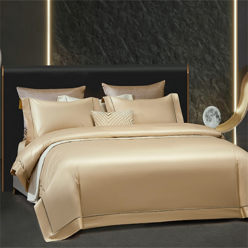 Satin Stripe 100% Egyptian Cotton 400tc Hotel Quality Duvet Cover Set