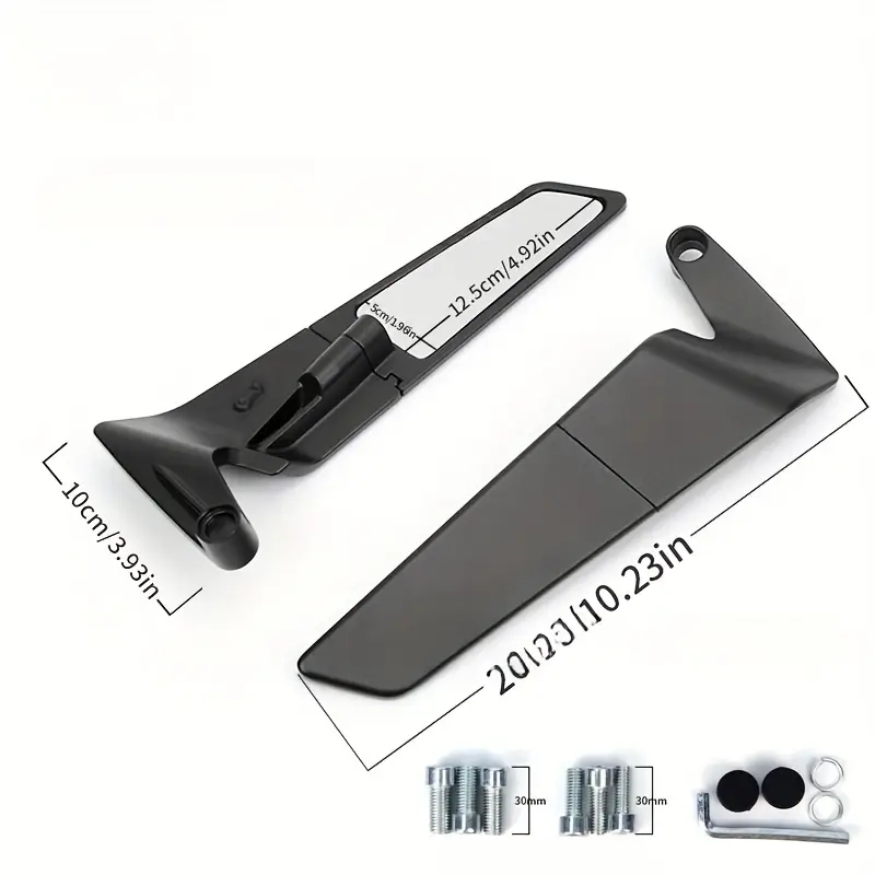 Спортивное зеркало заднего вида для мотоцикла, крыло, нулевая вибрация