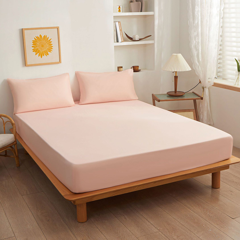 Factory Home Hotel Supply Wholesale Green Color Microfiber Mattress Cover Fitted Sheet