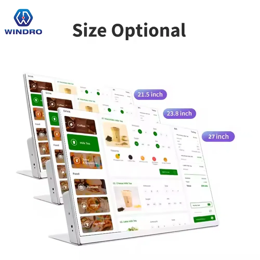 Сенсорный LCD-дисплей для ресторана 21.5 дюйма