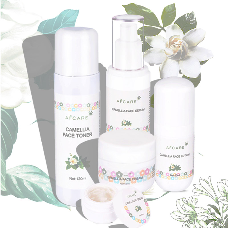 OEM Anti-Wrinkle and Anti-Aging Camellia Skin Care Set Facial Moisturizer