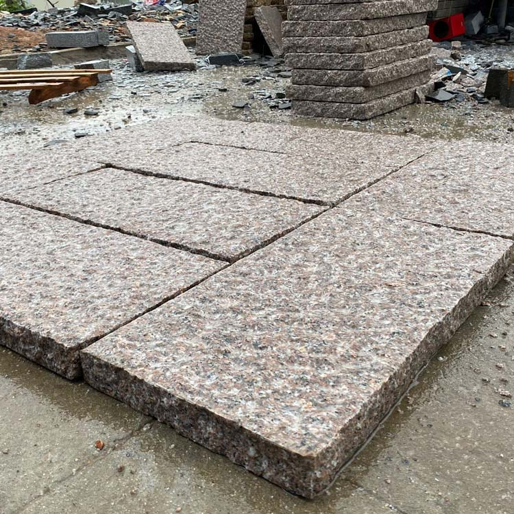 Factory Price Pineapple Finish Grey/Pink/Yellow Granite Flagstone Steping Stone for Patio Pavers and Walkway