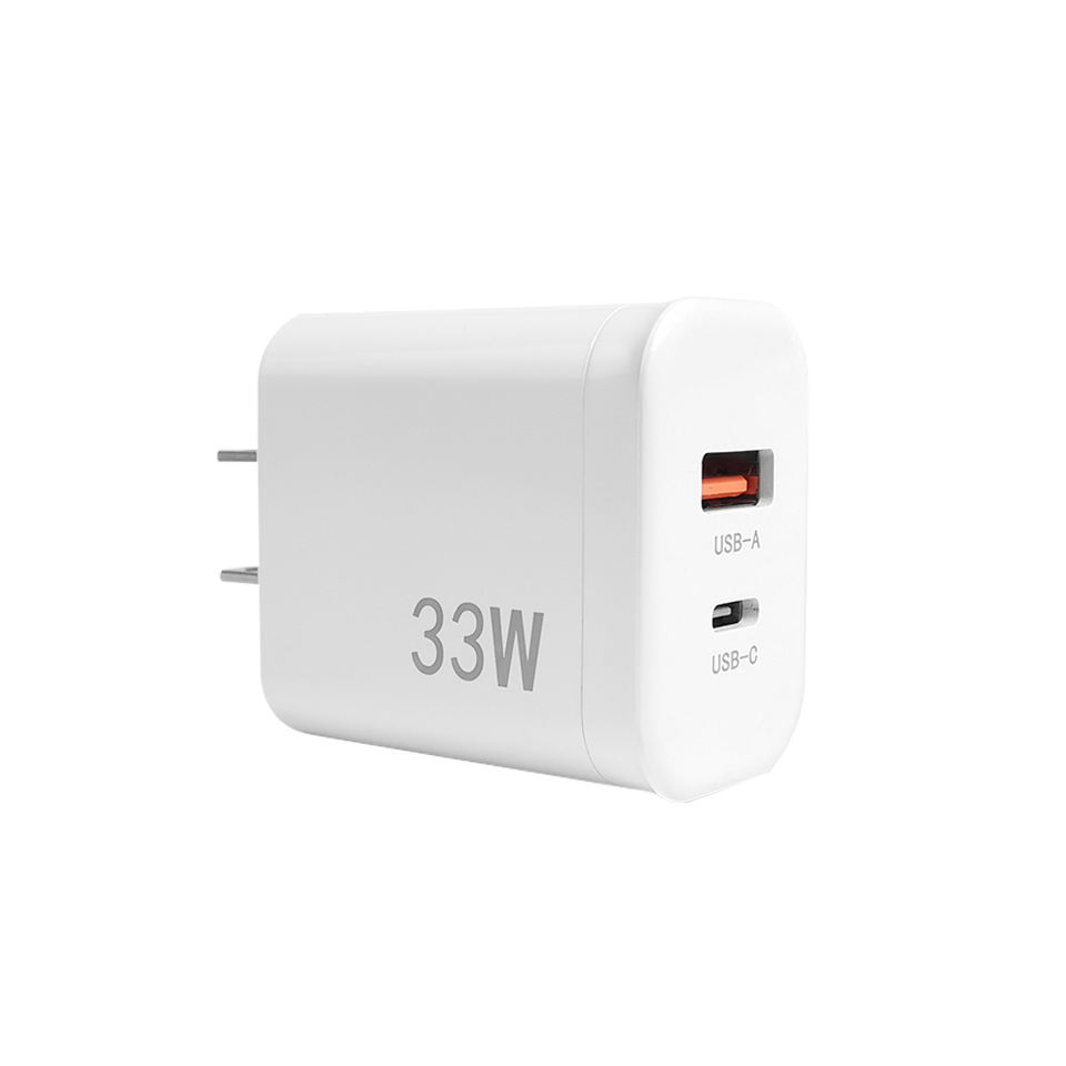 Original Pd 33W USB Fast 2 Prot USB3.0 Phone Charger C Fast Phone Wall Charger Adapter