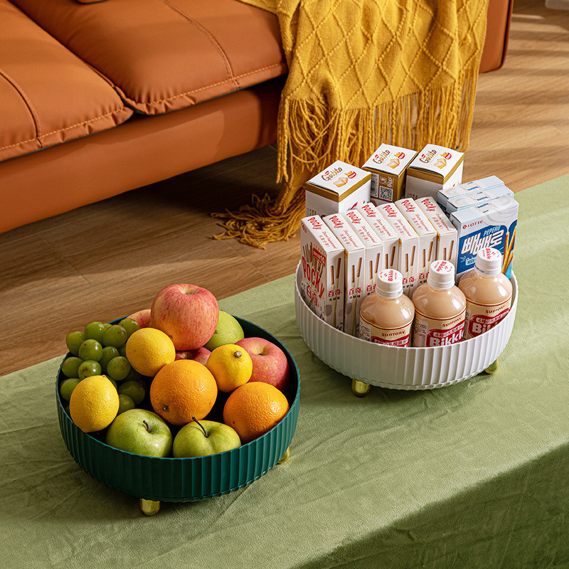 Storage Display Rack Fruit Basket Multifunctional Turntable Storage Mi22341