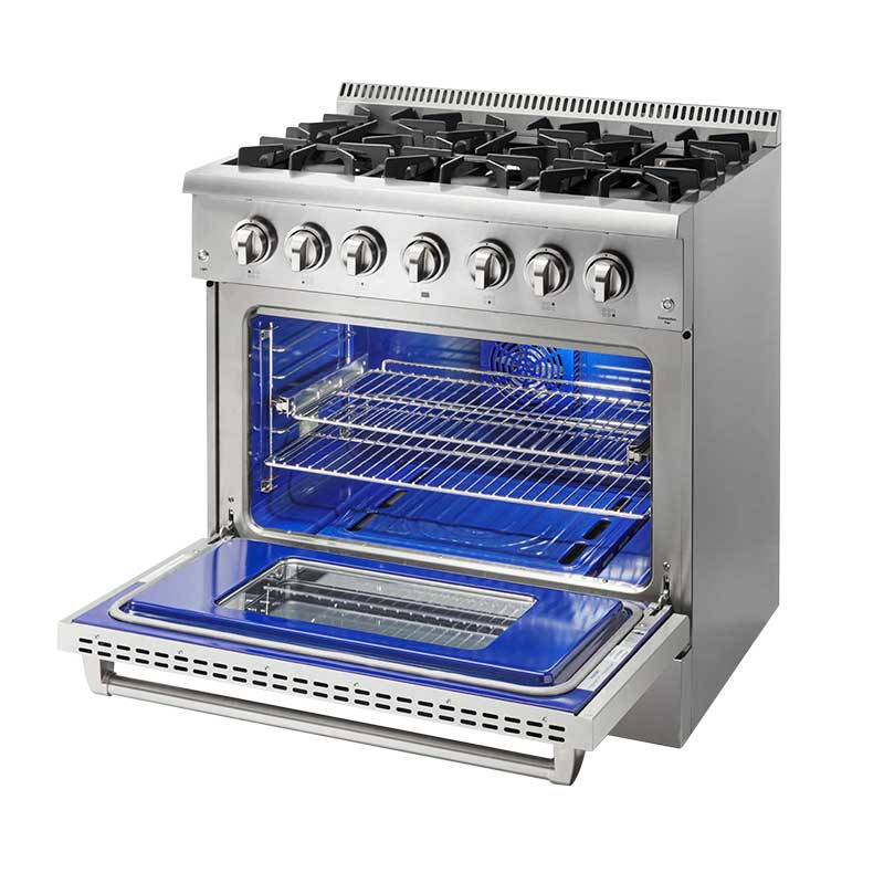 6 Burner Gas Stove with Electric Oven with CSA Hrd3606