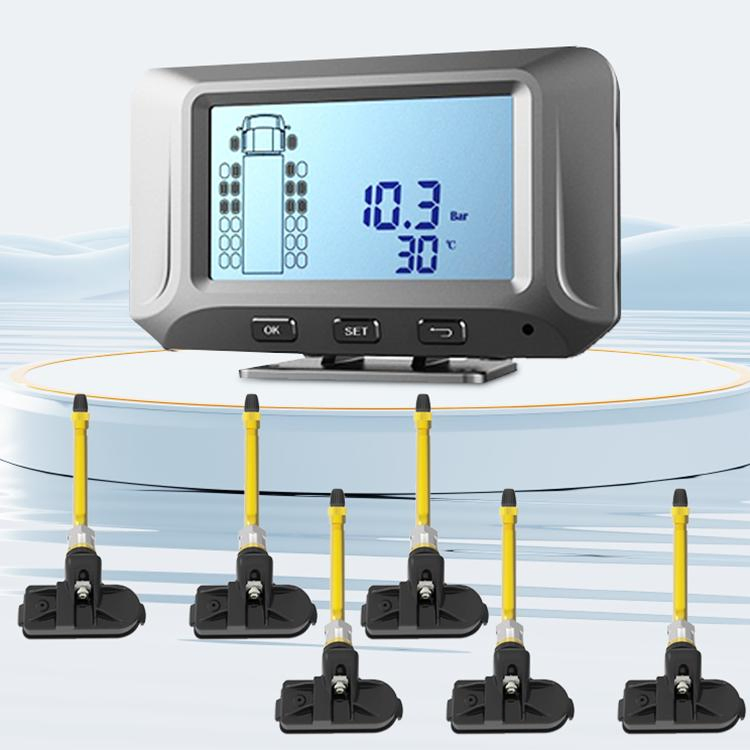 Best Seller Car LCD Display Solar Real-Time Screen Receiver Tire Pressure Monitoring System (TPMS) Sensors