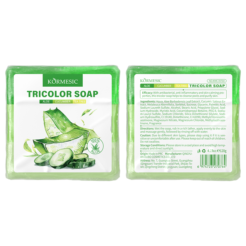 Factory Price Antibacterial and Anti-Inflammatory Skincare Tricolor Soap