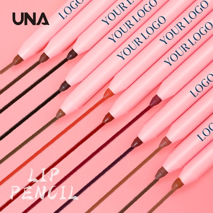 Wholesale Organic Nude Long Lasting Waterproof Matte Cream Lipliner Vegan Private Label Pink Retractable Crayon Lip Liner Vendor